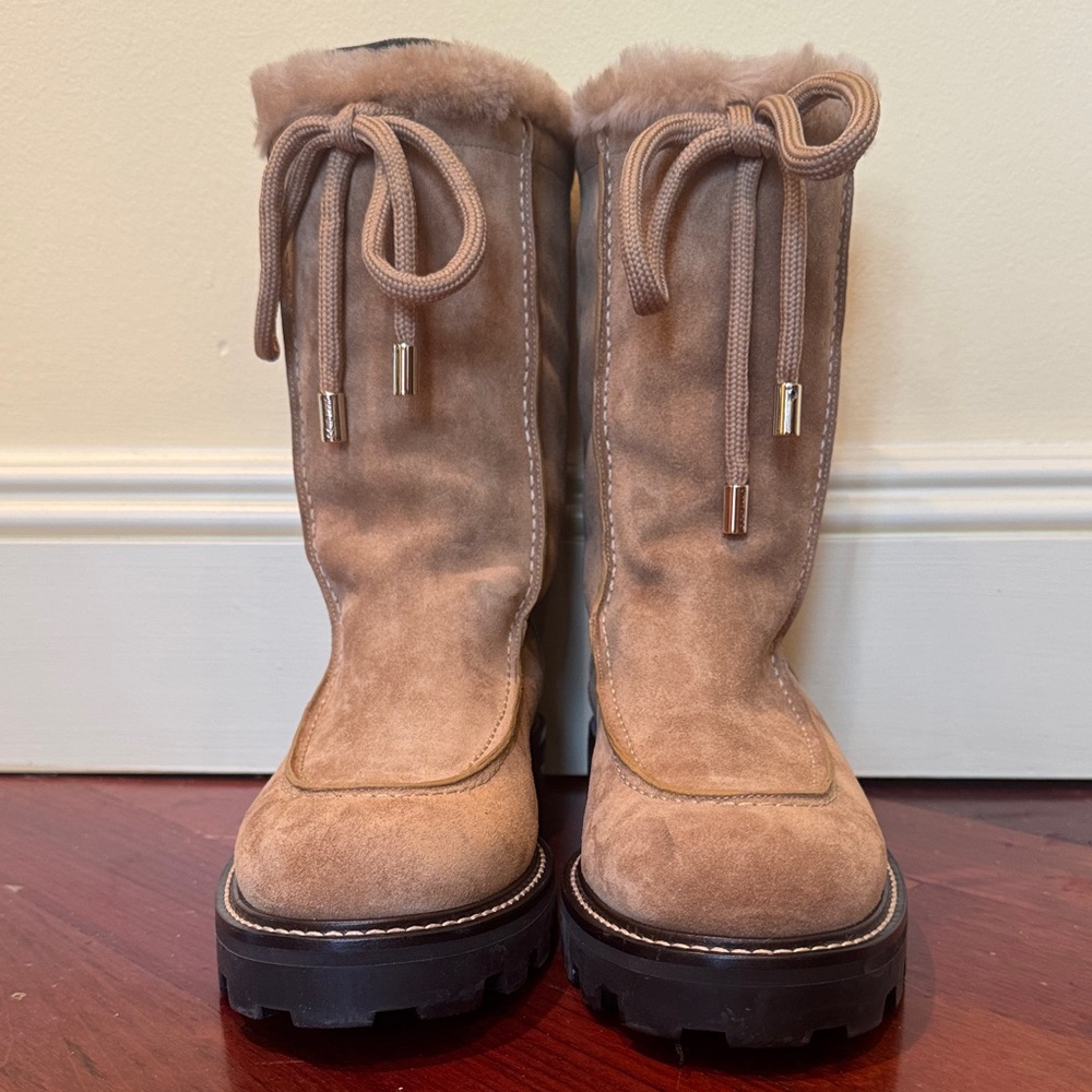 Jimmy Choo Shearling boots Size 7.5 Worn Once